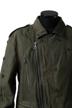 画像をギャラリービューアに読み込む, BACKLASH xx LOOM exclusive The Re-BUILD VINTAGE CUSTOM DOUBLE RIDERS JACKET (ARMY FIELD-B)
