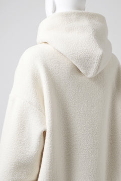 画像をギャラリービューアに読み込む, A.F ARTEFACT "FLUFFY" EMBROIDERED HOODIE / BomberFLEECE (IVORY)