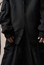 画像をギャラリービューアに読み込む, SOSNOVSKA exclusive WIDE PATCH POCKET BOMBER JACKET (BLACK)