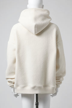 画像をギャラリービューアに読み込む, A.F ARTEFACT "FLUFFY" EMBROIDERED HOODIE / BomberFLEECE (IVORY)
