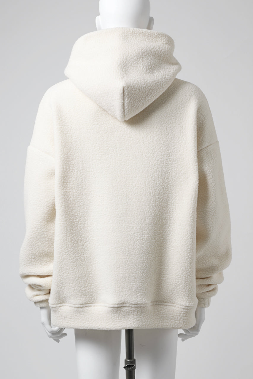 画像をギャラリービューアに読み込む, A.F ARTEFACT "FLUFFY" EMBROIDERED HOODIE / BomberFLEECE (IVORY)