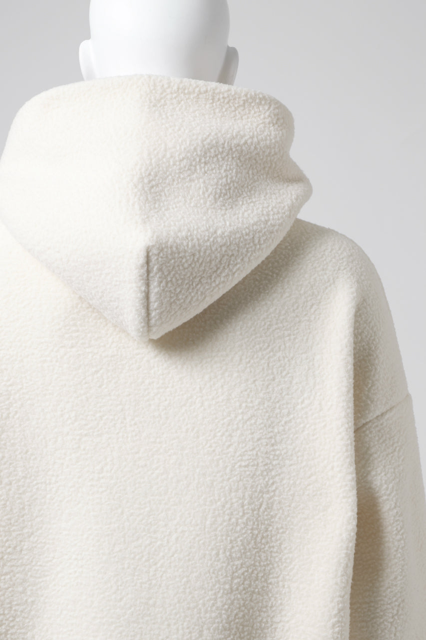 画像をギャラリービューアに読み込む, A.F ARTEFACT "FLUFFY" EMBROIDERED HOODIE / BomberFLEECE (IVORY)