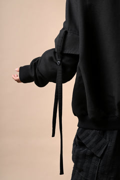 画像をギャラリービューアに読み込む, SOSNOVSKA exclusive WIDE PATCH POCKET BOMBER JACKET (BLACK)