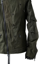 画像をギャラリービューアに読み込む, BACKLASH xx LOOM exclusive The Re-BUILD VINTAGE CUSTOM DOUBLE RIDERS JACKET (ARMY FIELD-B)