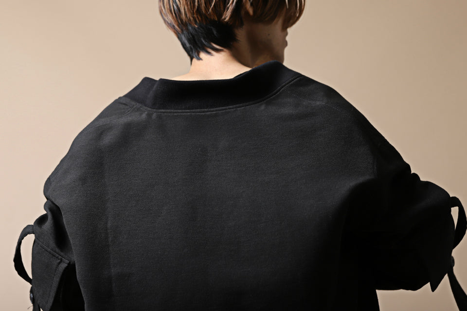 画像をギャラリービューアに読み込む, SOSNOVSKA exclusive WIDE PATCH POCKET BOMBER JACKET (BLACK)