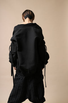 画像をギャラリービューアに読み込む, SOSNOVSKA exclusive WIDE PATCH POCKET BOMBER JACKET (BLACK)