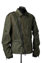 画像をギャラリービューアに読み込む, BACKLASH xx LOOM exclusive The Re-BUILD VINTAGE CUSTOM DOUBLE RIDERS JACKET (ARMY FIELD-B)