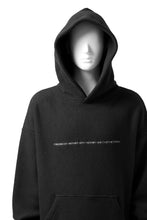 画像をギャラリービューアに読み込む, A.F ARTEFACT "FLUFFY" EMBROIDERED HOODIE / BomberFLEECE (BLACK)