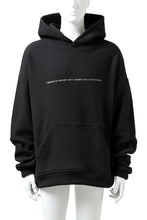 画像をギャラリービューアに読み込む, A.F ARTEFACT "FLUFFY" EMBROIDERED HOODIE / BomberFLEECE (BLACK)
