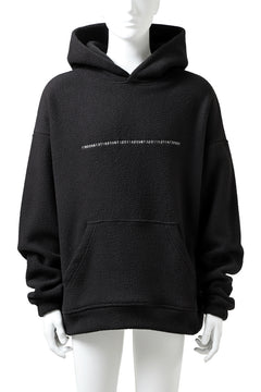 画像をギャラリービューアに読み込む, A.F ARTEFACT "FLUFFY" EMBROIDERED HOODIE / BomberFLEECE (BLACK)