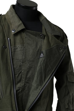 画像をギャラリービューアに読み込む, BACKLASH xx LOOM exclusive The Re-BUILD VINTAGE CUSTOM DOUBLE RIDERS JACKET (ARMY FIELD-B)