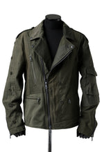画像をギャラリービューアに読み込む, BACKLASH xx LOOM exclusive The Re-BUILD VINTAGE CUSTOM DOUBLE RIDERS JACKET (ARMY FIELD-B)
