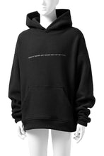 画像をギャラリービューアに読み込む, A.F ARTEFACT "FLUFFY" EMBROIDERED HOODIE / BomberFLEECE (BLACK)