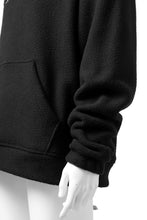 画像をギャラリービューアに読み込む, A.F ARTEFACT "FLUFFY" EMBROIDERED HOODIE / BomberFLEECE (BLACK)