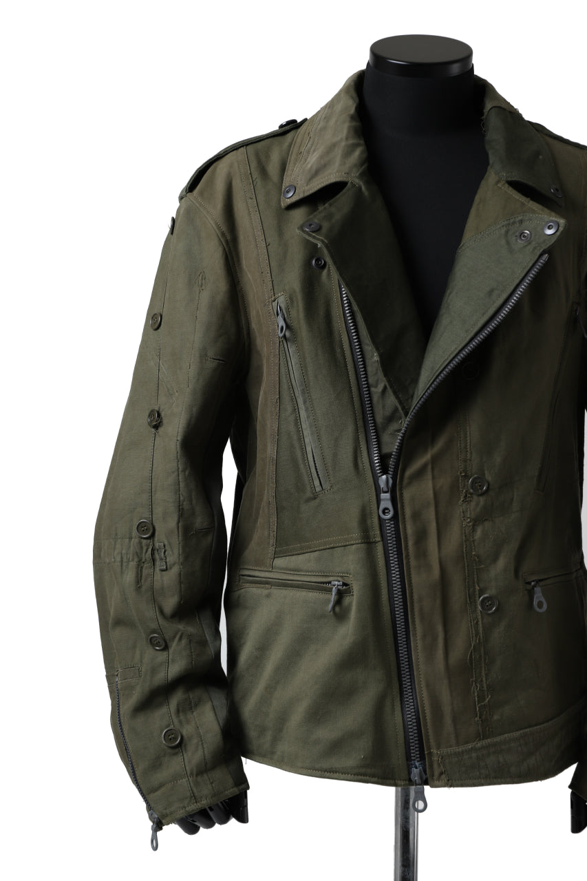 画像をギャラリービューアに読み込む, BACKLASH xx LOOM exclusive The Re-BUILD VINTAGE CUSTOM DOUBLE RIDERS JACKET (ARMY FIELD-B)