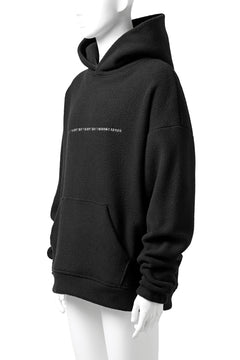 画像をギャラリービューアに読み込む, A.F ARTEFACT "FLUFFY" EMBROIDERED HOODIE / BomberFLEECE (BLACK)