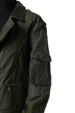 画像をギャラリービューアに読み込む, BACKLASH xx LOOM exclusive The Re-BUILD VINTAGE CUSTOM DOUBLE RIDERS JACKET (ARMY FIELD-B)