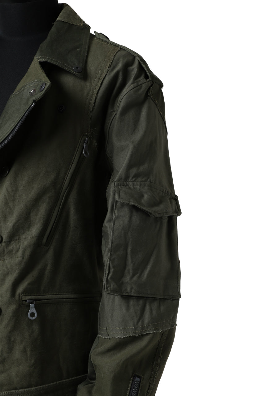 画像をギャラリービューアに読み込む, BACKLASH xx LOOM exclusive The Re-BUILD VINTAGE CUSTOM DOUBLE RIDERS JACKET (ARMY FIELD-B)