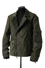 画像をギャラリービューアに読み込む, BACKLASH xx LOOM exclusive The Re-BUILD VINTAGE CUSTOM DOUBLE RIDERS JACKET (ARMY FIELD-B)