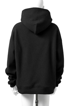 画像をギャラリービューアに読み込む, A.F ARTEFACT "FLUFFY" EMBROIDERED HOODIE / BomberFLEECE (BLACK)