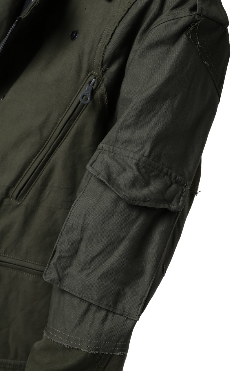 画像をギャラリービューアに読み込む, BACKLASH xx LOOM exclusive The Re-BUILD VINTAGE CUSTOM DOUBLE RIDERS JACKET (ARMY FIELD-B)