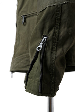 画像をギャラリービューアに読み込む, BACKLASH xx LOOM exclusive The Re-BUILD VINTAGE CUSTOM DOUBLE RIDERS JACKET (ARMY FIELD-B)