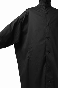 画像をギャラリービューアに読み込む, Y's HIGH-COLLAR LONG COAT / SOFT TWILL (BLACK)