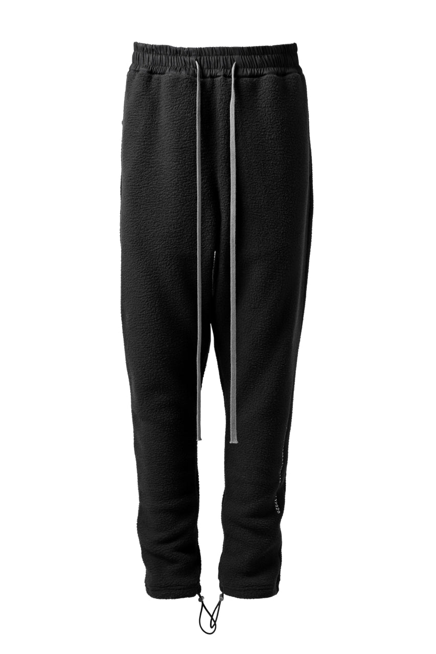 画像をギャラリービューアに読み込む, A.F ARTEFACT "FLUFFY" EMBROIDERED TRACK PANTS / BomberFLEECE (BLACK)