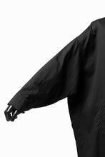 画像をギャラリービューアに読み込む, Y's HIGH-COLLAR LONG COAT / SOFT TWILL (BLACK)