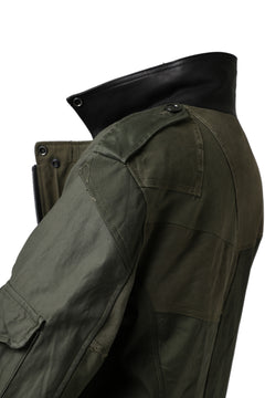 画像をギャラリービューアに読み込む, BACKLASH xx LOOM exclusive The Re-BUILD VINTAGE CUSTOM DOUBLE RIDERS JACKET (ARMY FIELD-B)