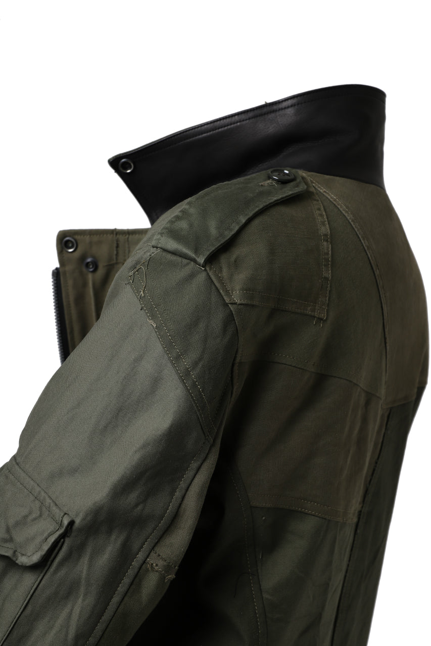 画像をギャラリービューアに読み込む, BACKLASH xx LOOM exclusive The Re-BUILD VINTAGE CUSTOM DOUBLE RIDERS JACKET (ARMY FIELD-B)