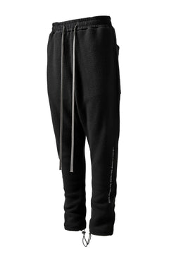 画像をギャラリービューアに読み込む, A.F ARTEFACT "FLUFFY" EMBROIDERED TRACK PANTS / BomberFLEECE (BLACK)