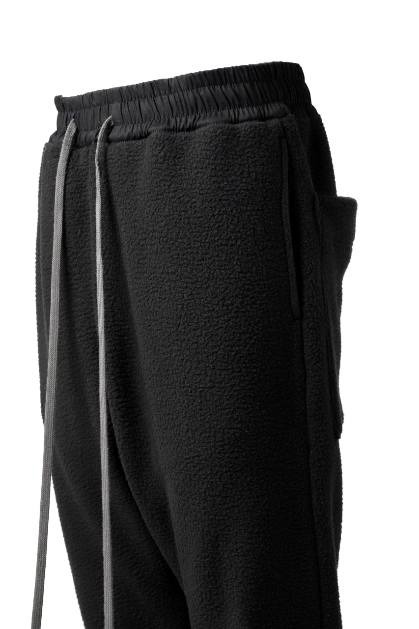 画像をギャラリービューアに読み込む, A.F ARTEFACT "FLUFFY" EMBROIDERED TRACK PANTS / BomberFLEECE (BLACK)