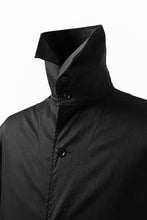 画像をギャラリービューアに読み込む, Y's HIGH-COLLAR LONG COAT / SOFT TWILL (BLACK)