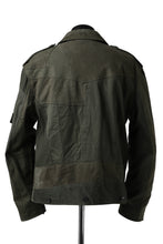 画像をギャラリービューアに読み込む, BACKLASH xx LOOM exclusive The Re-BUILD VINTAGE CUSTOM DOUBLE RIDERS JACKET (ARMY FIELD-B)