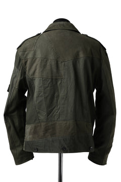 画像をギャラリービューアに読み込む, BACKLASH xx LOOM exclusive The Re-BUILD VINTAGE CUSTOM DOUBLE RIDERS JACKET (ARMY FIELD-B)