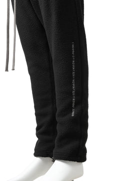 画像をギャラリービューアに読み込む, A.F ARTEFACT "FLUFFY" EMBROIDERED TRACK PANTS / BomberFLEECE (BLACK)