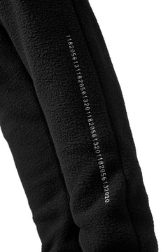 画像をギャラリービューアに読み込む, A.F ARTEFACT "FLUFFY" EMBROIDERED TRACK PANTS / BomberFLEECE (BLACK)