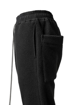 画像をギャラリービューアに読み込む, A.F ARTEFACT "FLUFFY" EMBROIDERED TRACK PANTS / BomberFLEECE (BLACK)