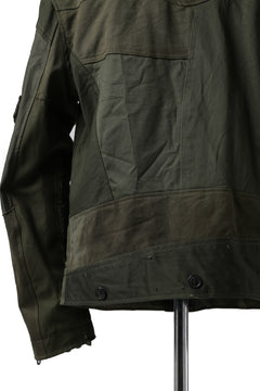 画像をギャラリービューアに読み込む, BACKLASH xx LOOM exclusive The Re-BUILD VINTAGE CUSTOM DOUBLE RIDERS JACKET (ARMY FIELD-B)