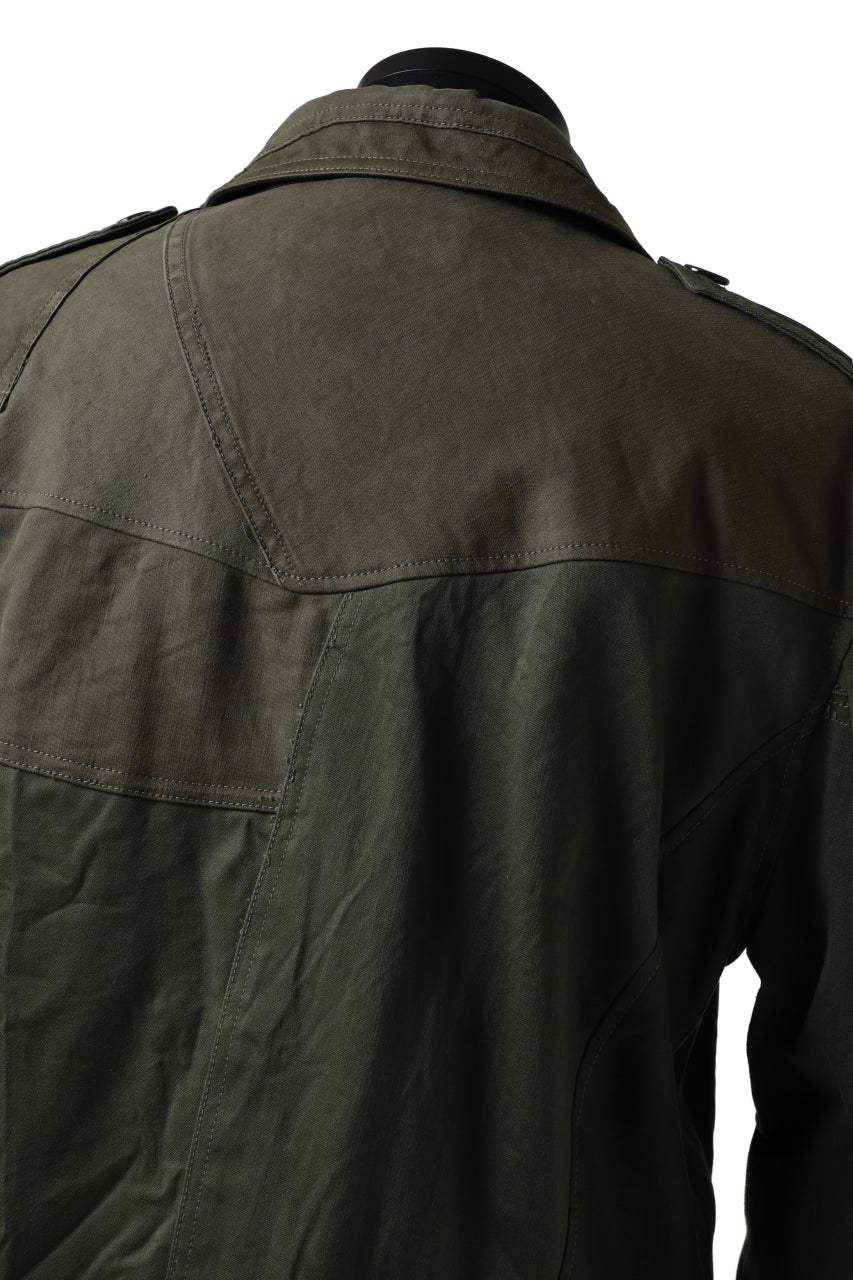 画像をギャラリービューアに読み込む, BACKLASH xx LOOM exclusive The Re-BUILD VINTAGE CUSTOM DOUBLE RIDERS JACKET (ARMY FIELD-B)