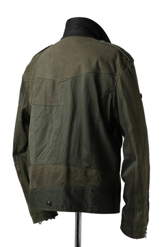 画像をギャラリービューアに読み込む, BACKLASH xx LOOM exclusive The Re-BUILD VINTAGE CUSTOM DOUBLE RIDERS JACKET (ARMY FIELD-B)
