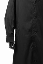 画像をギャラリービューアに読み込む, Y's HIGH-COLLAR LONG COAT / SOFT TWILL (BLACK)