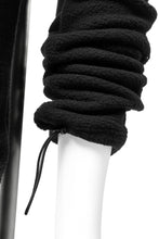 画像をギャラリービューアに読み込む, A.F ARTEFACT "FLUFFY" EMBROIDERED TRACK PANTS / BomberFLEECE (BLACK)