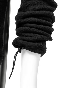 画像をギャラリービューアに読み込む, A.F ARTEFACT "FLUFFY" EMBROIDERED TRACK PANTS / BomberFLEECE (BLACK)