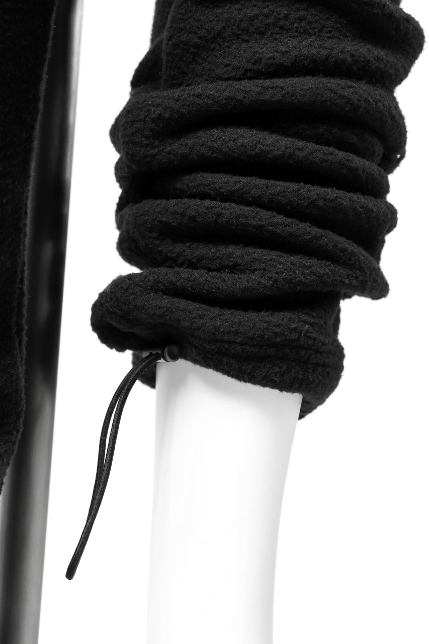 画像をギャラリービューアに読み込む, A.F ARTEFACT "FLUFFY" EMBROIDERED TRACK PANTS / BomberFLEECE (BLACK)