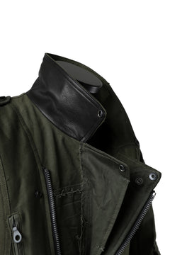画像をギャラリービューアに読み込む, BACKLASH xx LOOM exclusive The Re-BUILD VINTAGE CUSTOM DOUBLE RIDERS JACKET (ARMY FIELD-B)