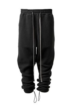 画像をギャラリービューアに読み込む, A.F ARTEFACT "FLUFFY" EMBROIDERED TRACK PANTS / BomberFLEECE (BLACK)