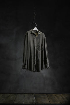 画像をギャラリービューアに読み込む, RESURRECTION HANDMADE vintage damage plaid shirt (KHAKI BEIGE)