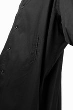 画像をギャラリービューアに読み込む, Y's HIGH-COLLAR LONG COAT / SOFT TWILL (BLACK)